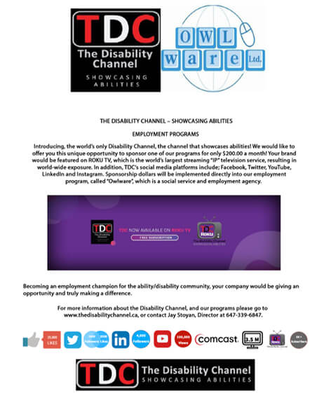 TDC and Owlware offers you the opportunity to sponser our employment programs