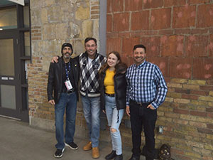 Jay Stoyan and Frank Srokawith John Derringer and his daughter Maddie