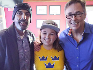 Jay Stoyan with John Derringer and his daughter Maddie
