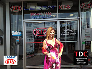 Host Cynthia Stone at Leggat Kia